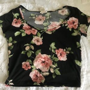 Floral crop top by Wet Seal